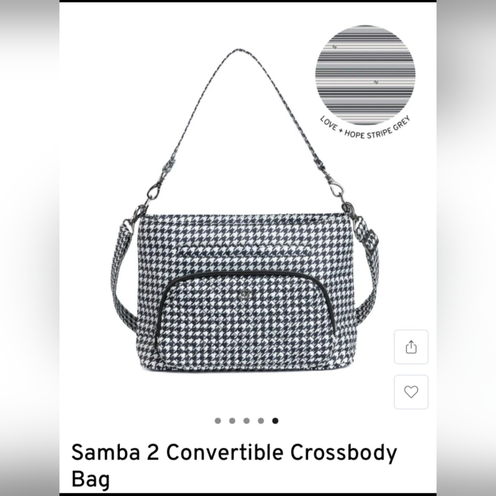 NWT Lug Samba 2 Houndstooth Crossbody Bag - Picture 8 of 8